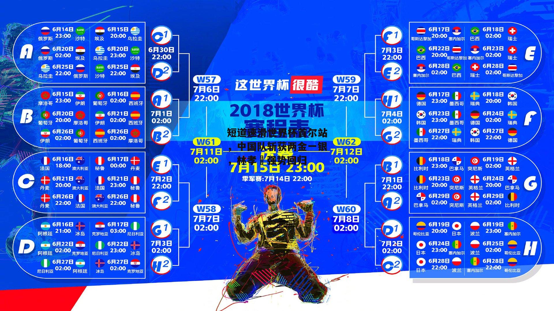 短道速滑世界杯首尔站，中国队斩获两金一银，林孝埈强势回归